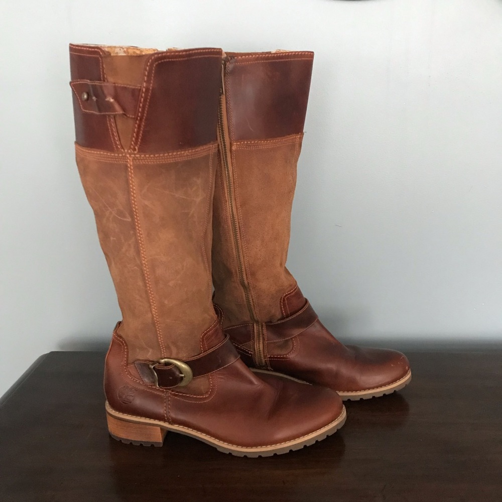 Timberland Tall Suede Boots 8.5